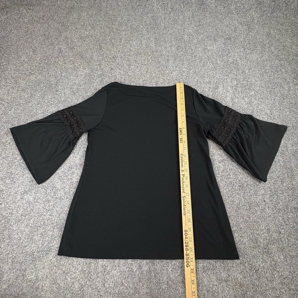 The Limited Top Womens S Black Bell Sleeve Lace Boho Whimsigoth Witchy Festival - Picture 8 of 12